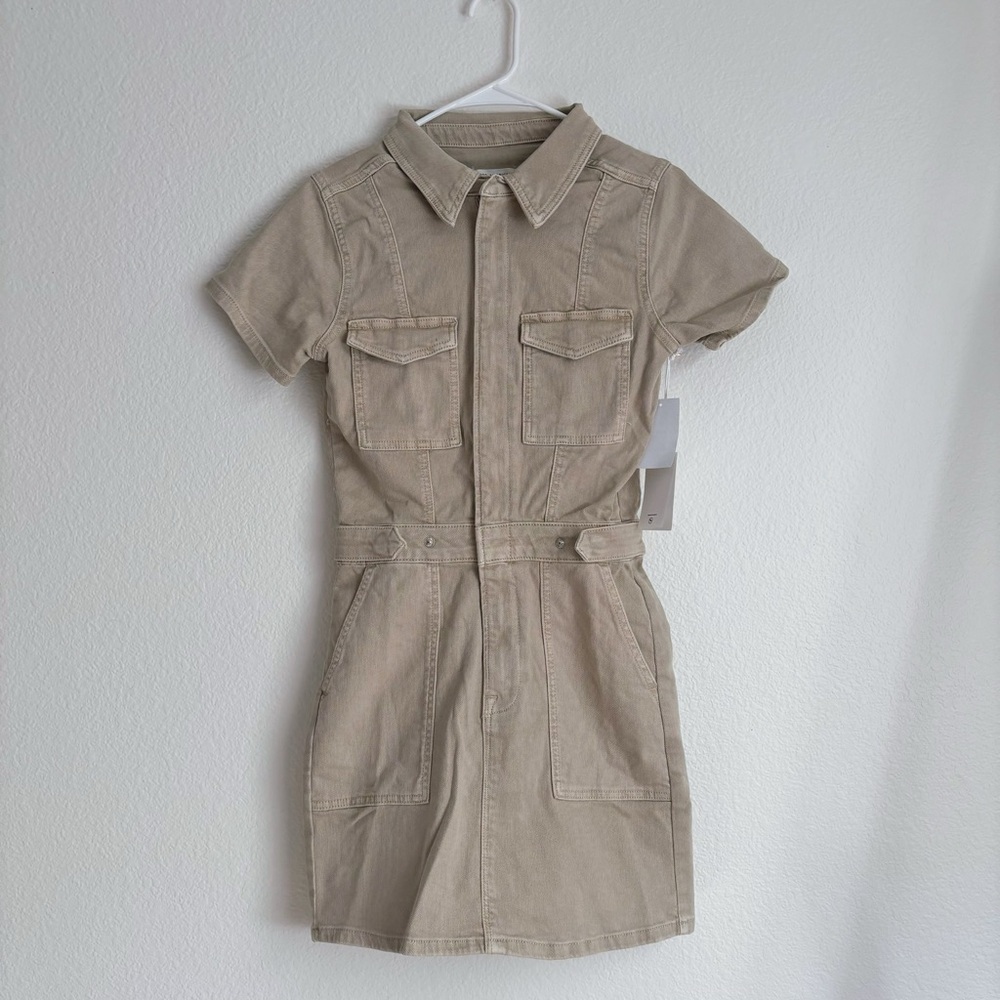 Good American Tan Mini Dress
